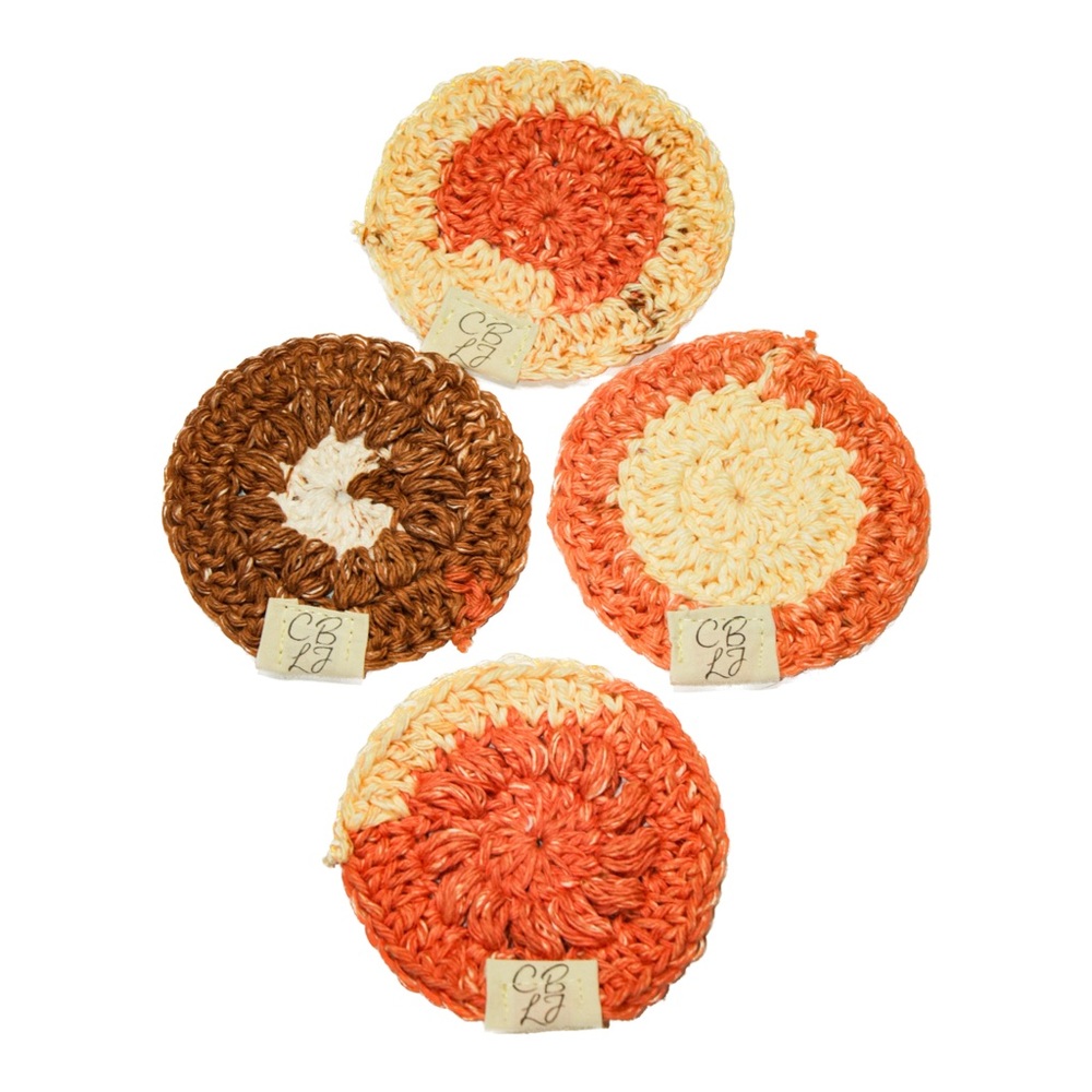 Crocheted Facial rounds (Set of 10) 100% Cotton Soft & Reusable